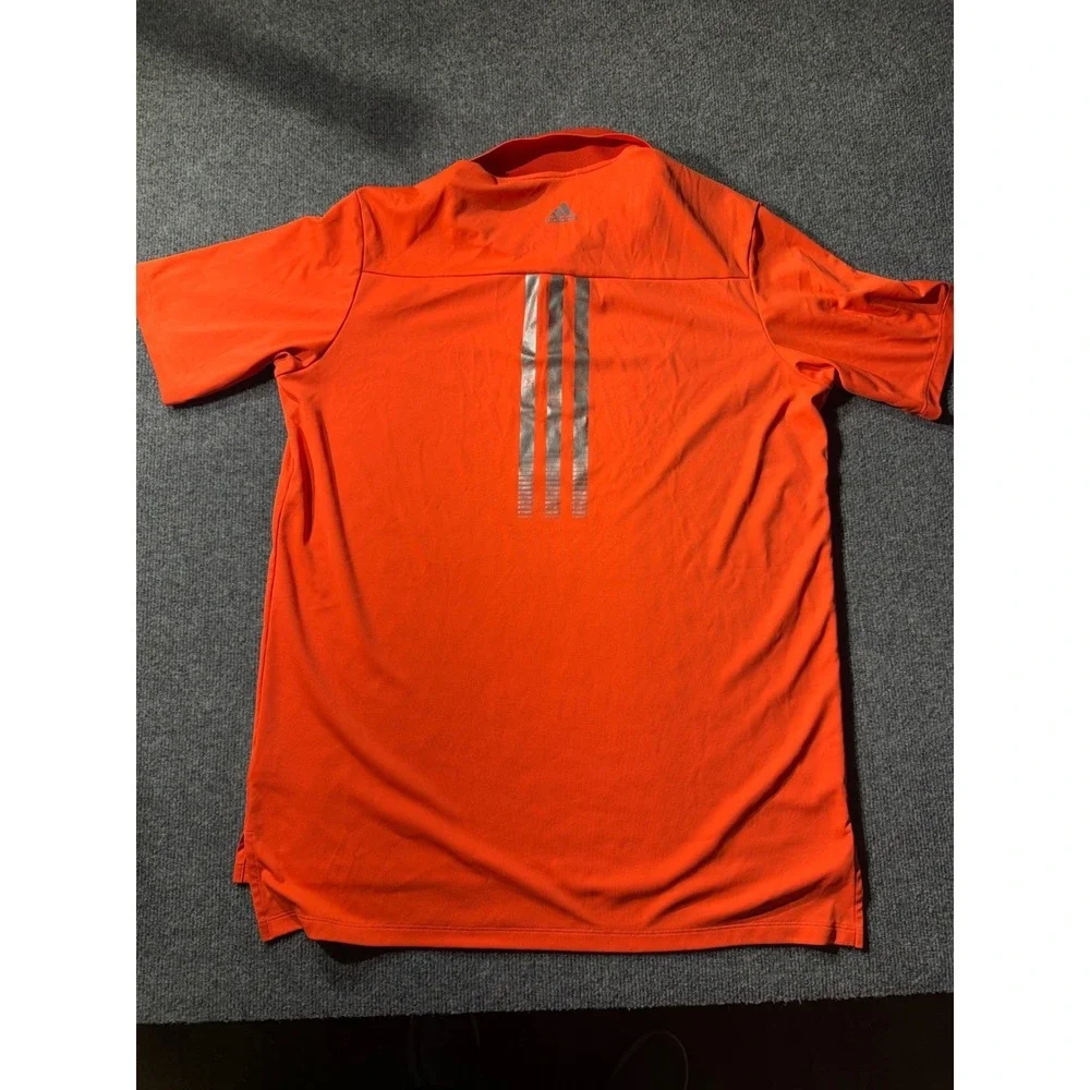 Adidas Golf Adizero Polo Shirt Mens Large Orange Short Sleeve Z75245 Performance